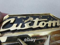 1955 Dodge Custom Coronet Lancer quarter panel GOLD medallion emblem OEM