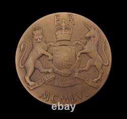 1956 ROYAL VISIT TO NIGERIA 39mm CASED MEDAL BY GILLICK