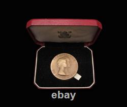 1956 ROYAL VISIT TO NIGERIA 39mm CASED MEDAL BY GILLICK
