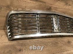1963 Chrysler Imperial Front Radiator Hood Grill Grille Logo Oem