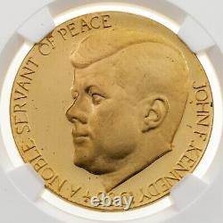 1963 Royal Beeger German Gold Medal Kennedy 49.25 g NGC PF65 Ultra Cameo