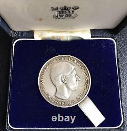 1969 Charles Prince of Wales Investiture. 925 Silver 69 Gram Medal Royal Mint
