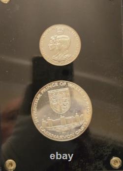 1969 Investiture of Charles Prince Of Wales 0.999 Fine Silver Medals