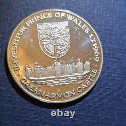 1969 Investiture of Charles Prince Of Wales 0.999 Fine Silver Medals