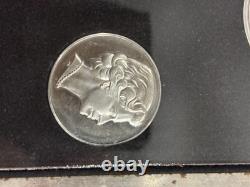 1972 Franklin Mint Royal Wedding Anniversary Sterling Silver/Bullion Medal Set
