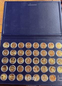 1973 Royal Mint Freedom Medals 39 Sterling Silver/Gold Vermeil Set #1801