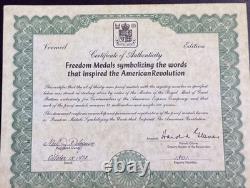 1973 Royal Mint Freedom Medals 39 Sterling Silver/Gold Vermeil Set #1801