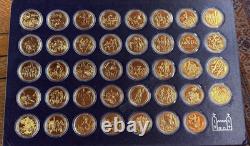 1973 Royal Mint Freedom Medals 39 Sterling Silver/Gold Vermeil Set #1801