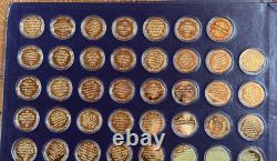 1973 Royal Mint Freedom Medals 39 Sterling Silver/Gold Vermeil Set #1801