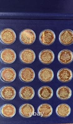 1973 Royal Mint Freedom Medals 39 Sterling Silver/Gold Vermeil Set #1801
