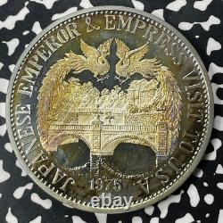 1975 Japan Imperial Visit To The U. S. Medal Lot#B2054 Silver! With Original Box