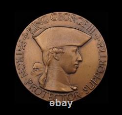 1976 ROYAL ACADEMY OF ARTS 55mm BRONZE & SILVER MEDAL PAIR BY GILLICK