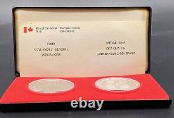 1977 Golden Jubilee/Governor General Sterling Silver & Nickel Medallion RCM Set