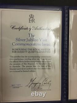 1977 Silver Jubilee Royal Visit Australia UK Medallion Medal PNC (UCA16.2/C8)