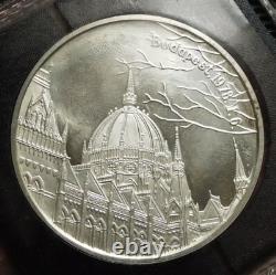 1978 Hungarian Royal Insignia Proof Silver Medal Budapest Parilament Coronation