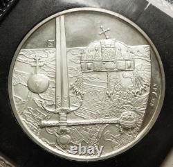 1978 Hungarian Royal Insignia Proof Silver Medal Budapest Parilament Coronation