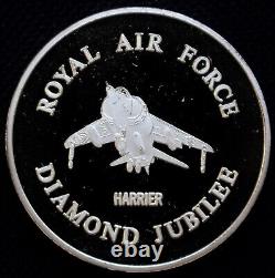 1978 Royal Air Force Diamond Jubilee Sterling Silver Medallions & Ingot Set