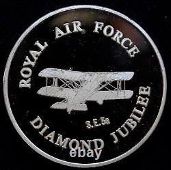 1978 Royal Air Force Diamond Jubilee Sterling Silver Medallions & Ingot Set