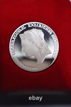 1980 Royal Exhibition Building Centenary Silver Medal By Stokes Rare (SC17M3)