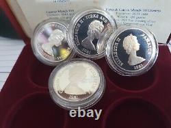 1981 Royal Wedding PRINCESS DIANA CHARLES 4 Proof Silver $10 Rare