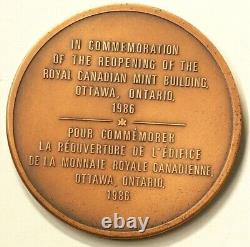 1986 Canada Royal Canadian Mint Medal Reopening #3025