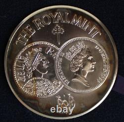 1986 Royal Mint's 1100 Years in Minting Silver Medal, UK Special Limited Edition