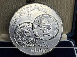 1986 Silver. 925 Royal Mint 1100 Years In Minting Medal WithOGP 4.41oz ASW Scarce