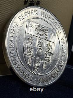 1986 Silver. 925 Royal Mint 1100 Years In Minting Medal WithOGP 4.41oz ASW Scarce