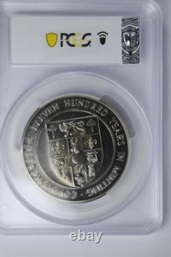 1986 The Royal Mint 1100 Years of Minting Sterling Silver Medal PCGS SP65 Toned