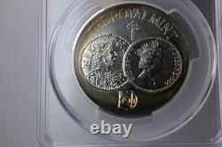 1986 The Royal Mint 1100 Years of Minting Sterling Silver Medal PCGS SP65 Toned