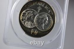 1986 The Royal Mint 1100 Years of Minting Sterling Silver Medal PCGS SP65 Toned