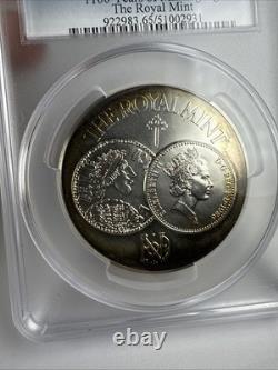 1986 The Royal Mint 1100 Years of Minting Sterling Silver Medal PCGS SP65 Toned