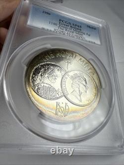 1986 The Royal Mint 1100 Years of Minting Sterling Silver Medal PCGS SP65 Toned