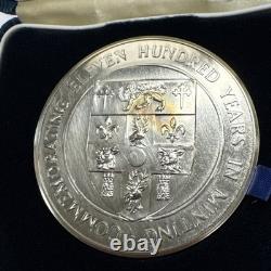 1986 UK Royal Mint 1100 Years. 925 Silver Medal Queen Elizabeth & King Alfred