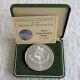 1987 ROYAL MINT 63mm ORDER OF THE THISTLE HM SILVER MEDAL boxed/coa