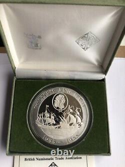 1988 Royal Mint BNTA Coinex 5oz. 999 Silver Medal No. 72 With Coa Limited Piece