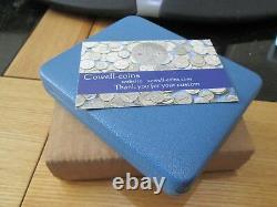 1990 50th ANNIV BATTLE OF BRITAIN ROYAL MINT 2oz SILVER PROOF MEDAL BOX/COA