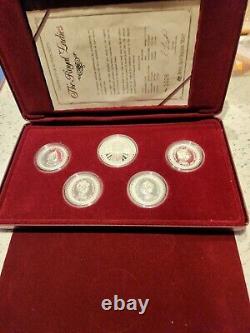 1992 Masterpieces in Silver The Royal Ladies plus Medallion Boxed With COA