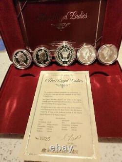 1992 Masterpieces in Silver The Royal Ladies plus Medallion Boxed With COA