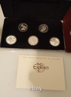 1992 Set The Royal Ladies Silver Coin Medallion+1994 Aus $5 Masterpieces silver