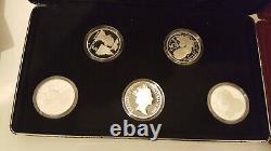 1992 Set The Royal Ladies Silver Coin Medallion+1994 Aus $5 Masterpieces silver