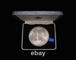 1994 CENTENARY OF TOWER BRIDGE 63mm SILVER MEDAL THE ROYAL MINT