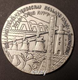 1994 Holland Israel Friendship, Man and Nature Silver Medal 50.4mm 61.5g +Box