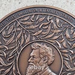 1996 William Morris Artist & Poet Centenary 2.5 Inch Bronze Medallion, Box & COA