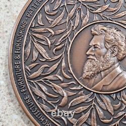 1996 William Morris Artist & Poet Centenary 2.5 Inch Bronze Medallion, Box & COA
