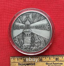 1998 Tercentenary Eddystone Lighthouse Royal Mint Sterling Silver Medal, 153 gr