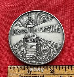 1998 Tercentenary Eddystone Lighthouse Royal Mint Sterling Silver Medal, 153 gr