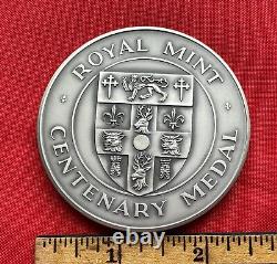 1998 Tercentenary Eddystone Lighthouse Royal Mint Sterling Silver Medal, 153 gr