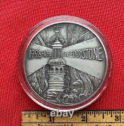 1998 Tercentenary Eddystone Lighthouse Royal Mint Sterling Silver Medal, 153 gr