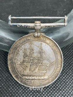 19c. Victoria Silver Medal Order Long Service Good Conduct HMS HIBERNIA Ship Navy